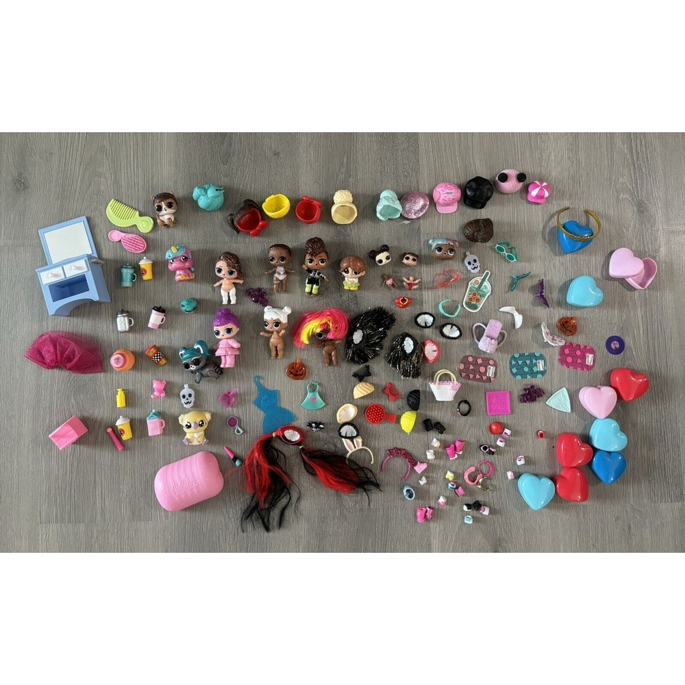Lol Surprise Doll Mixed Lot Dolls Clothing Accessories‎ Hair Pets Babies Sisters
